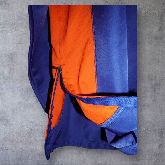 Boombah Houston Astros Pullover Jacket Adult – Blue Orange 1/4 Zip Warm-Up - Picture 11 of 15